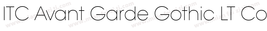 ITC Avant Garde Gothic LT Condense字体转换